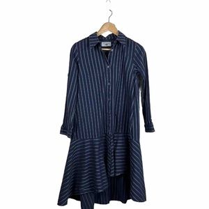 Osman Amelia Stripe Shirt Dress Collared